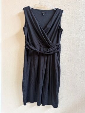Talbots black jersey sleeveless dress